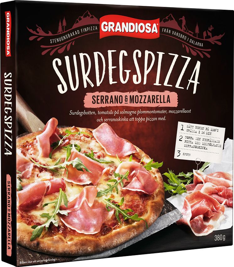 Serrano & Mozzarella med lufttorkad serranoskinka 