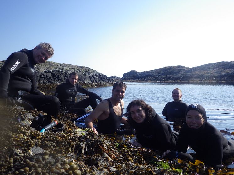 Forskarlaget på plats i Austevoll