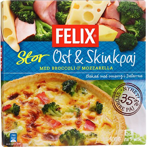 Felix Ost- och skinkpaj (Stor)