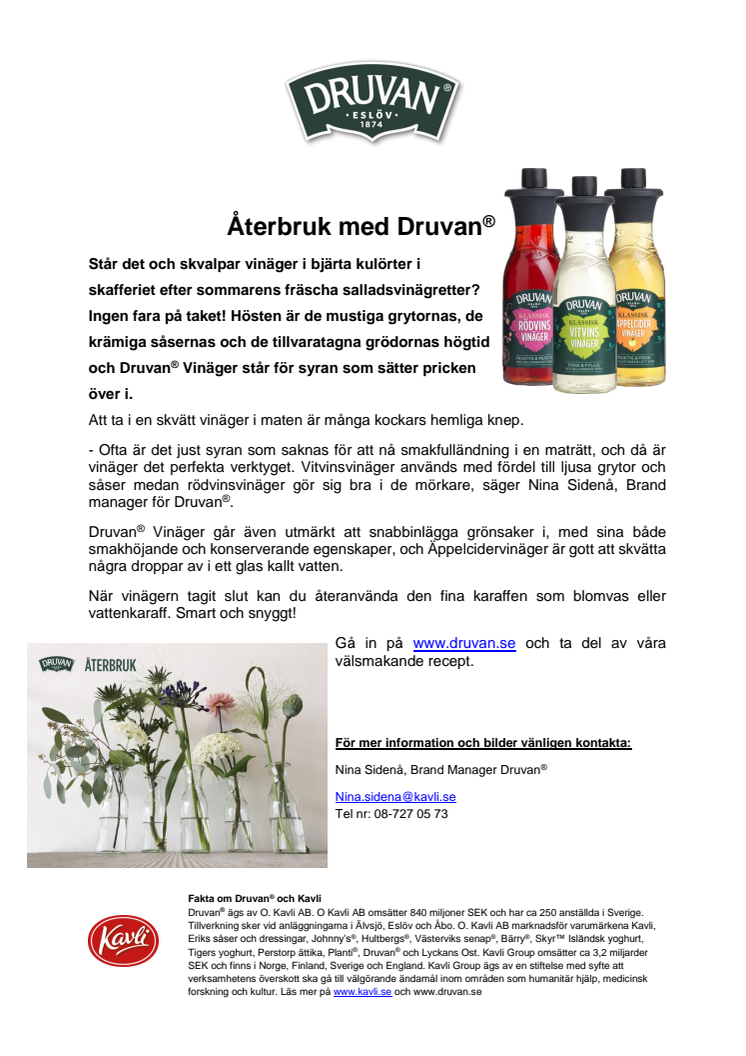 Återbruk med Druvan®