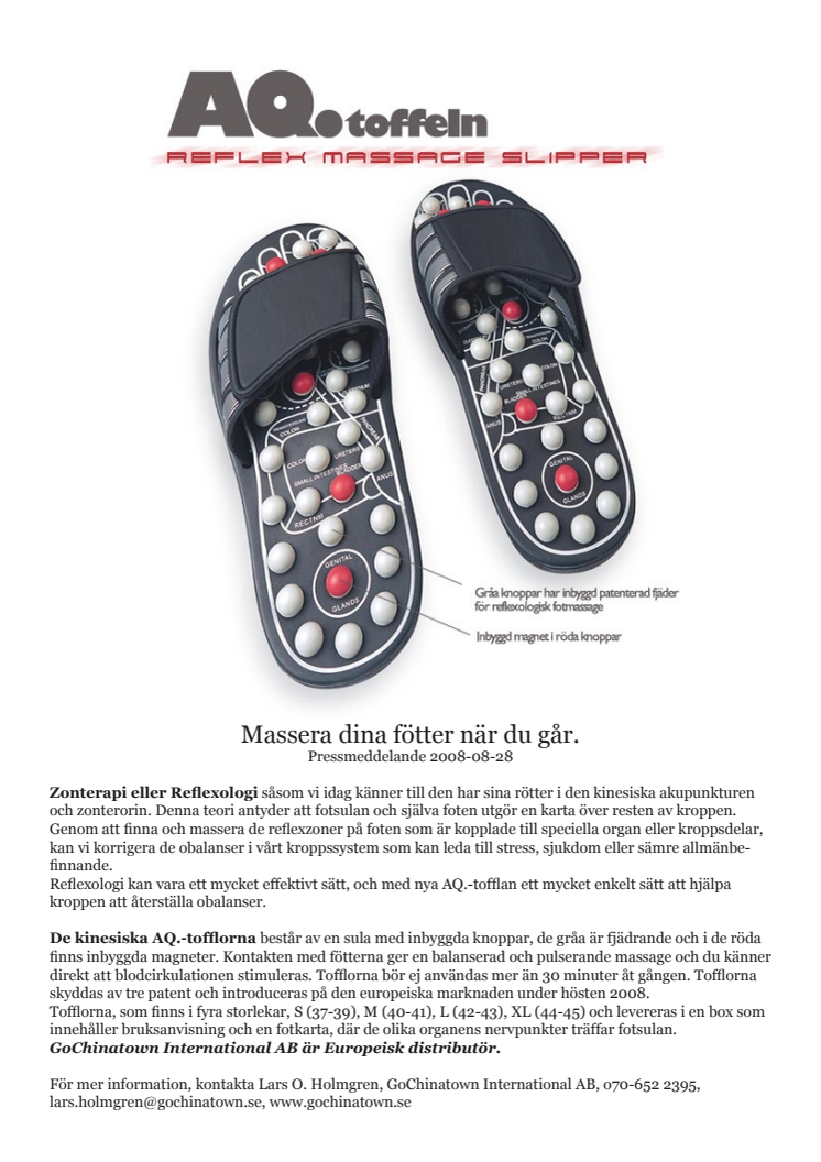 Massera dina fötter när du går