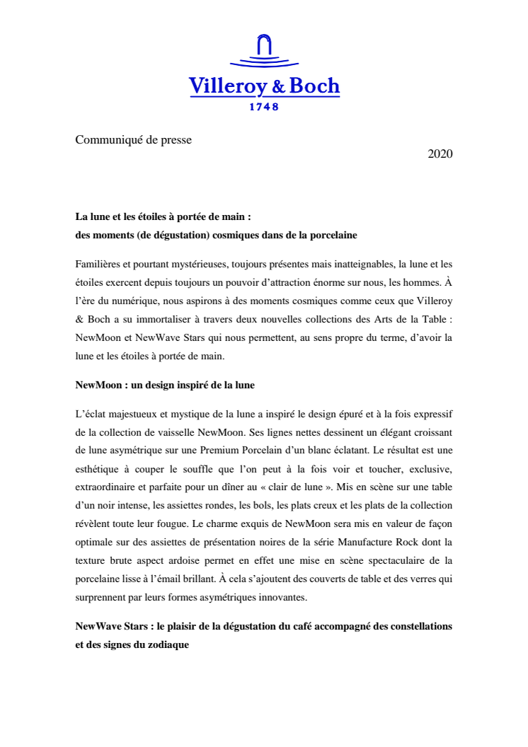 La lune et les étoiles à portée de main : des moments (de dégustation) cosmiques dans de la porcelaine 