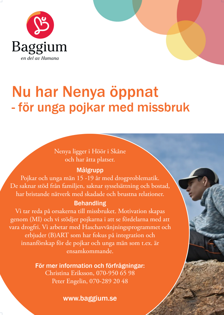 Nenya, HVB för pojkar med missbruk, har öppnat