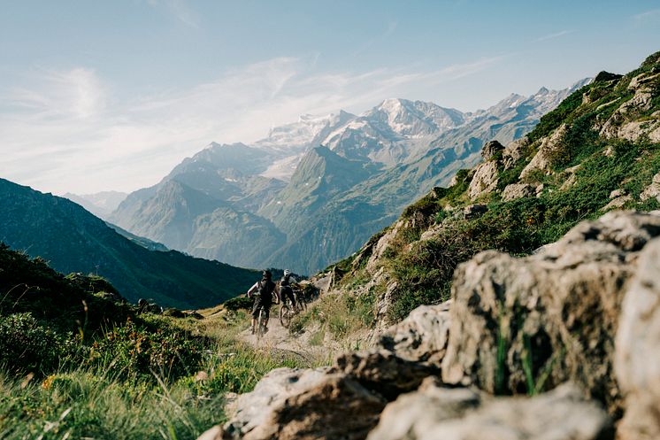 Biker in Verbier