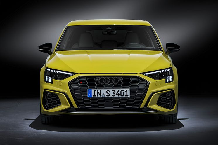 Audi S3 Sportback with Matrix LED headlights and digital daytime running lights