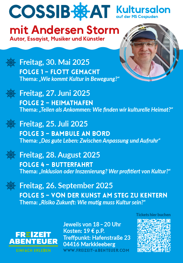 Cossiboat Kultursalon Flyer