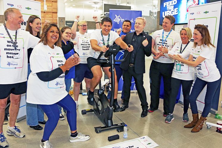 GTR staff take part in the 'Blackfriars bikeathon'