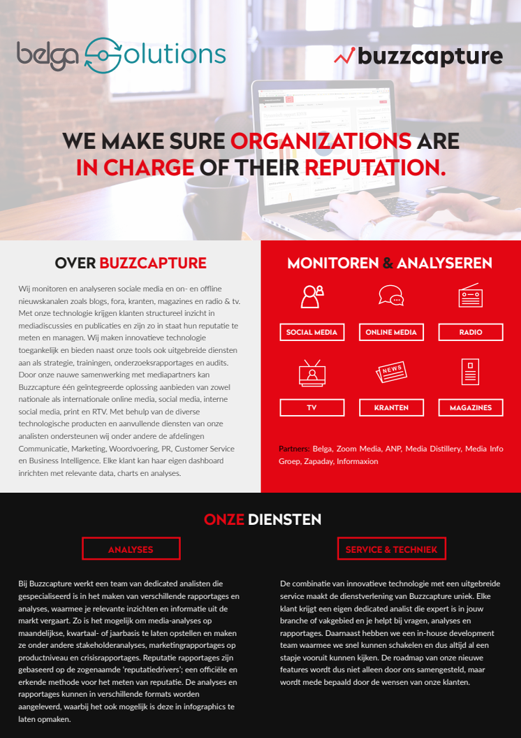 Brochure Media-analyse en reputatiemanagement tool