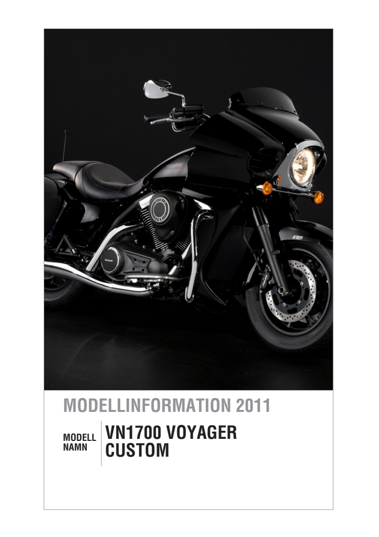 Modellinformation Kawasaki VN1700 Voyager Custom