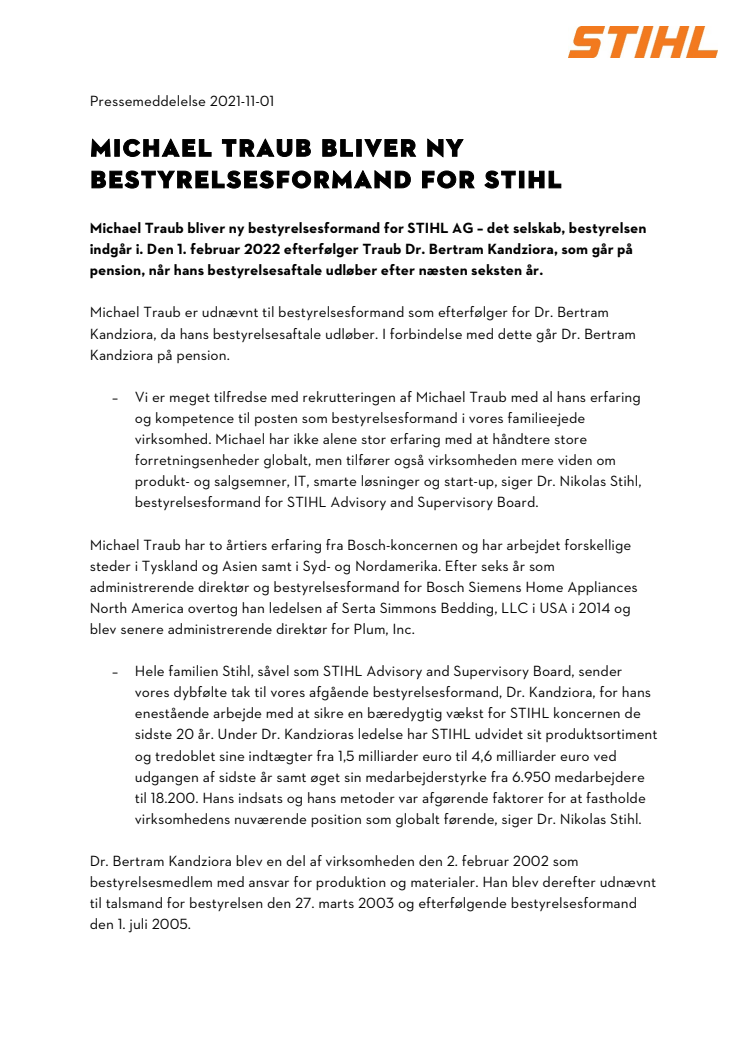 STIHL_MICHAEL TRAUB BLIVER NY BESTYRELSESFORMAND FOR STIHL.pdf
