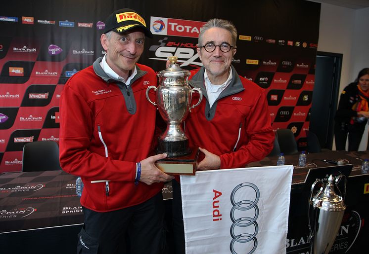 24h Spa 2015 - Romolo Liebchen (Head of Audi Sport customer racing), Heinz Hollerweger (Managing Director quattro GmbH)