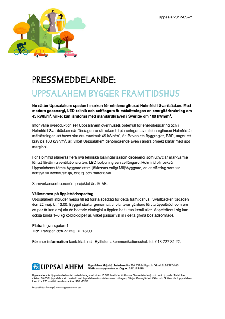 Uppsalahem bygger framtidshus