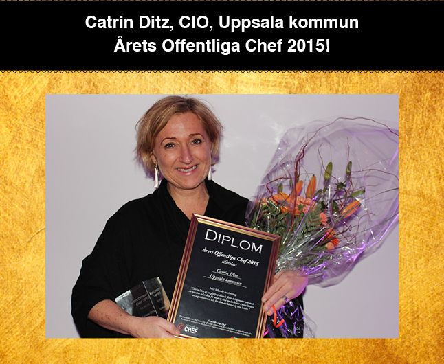 Catrin Ditz är Årets Offentliga Chef 2015