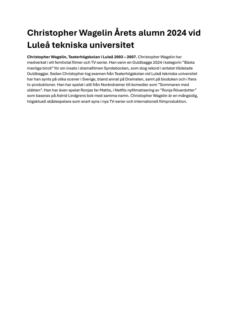 Christopher Wagelin Årets alumn 2024 vid Luleå tekniska universitet.pdf