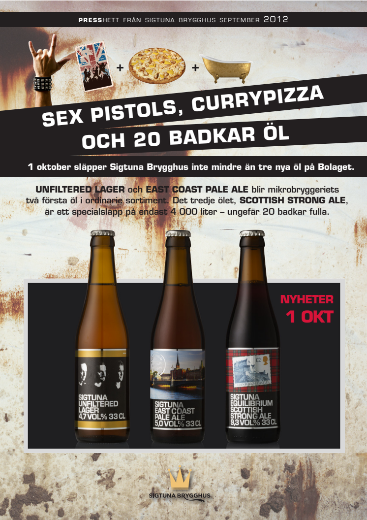 Sex Pistols, currypizza och 20 badkar öl från Sigtuna Brygghus 