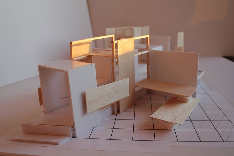 Model of trend exhibition at Stockholm Furniture & Light Fair