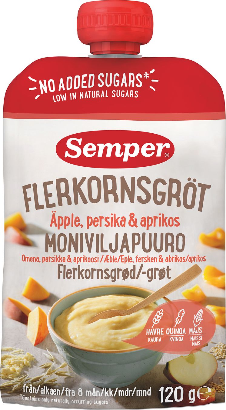 flerkornsgröt no äpple