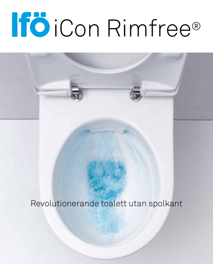 Bättre hygien och enklare rengöring med Ifö iCon Rimfree