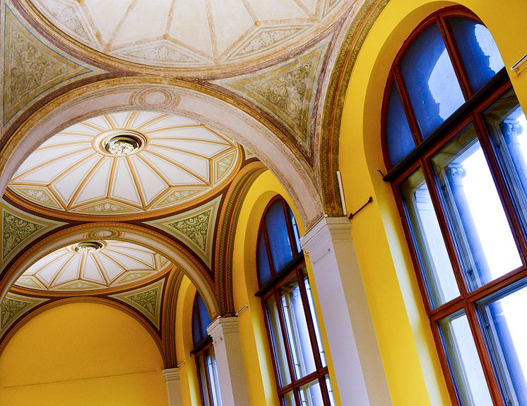 Room with decorated domes