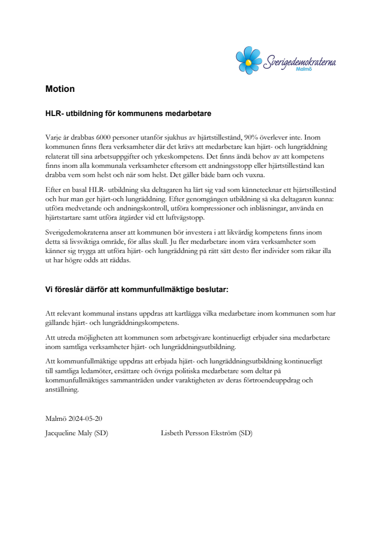 240520 Motion HLR- utbildning för kommunens medarbetare u.pdf