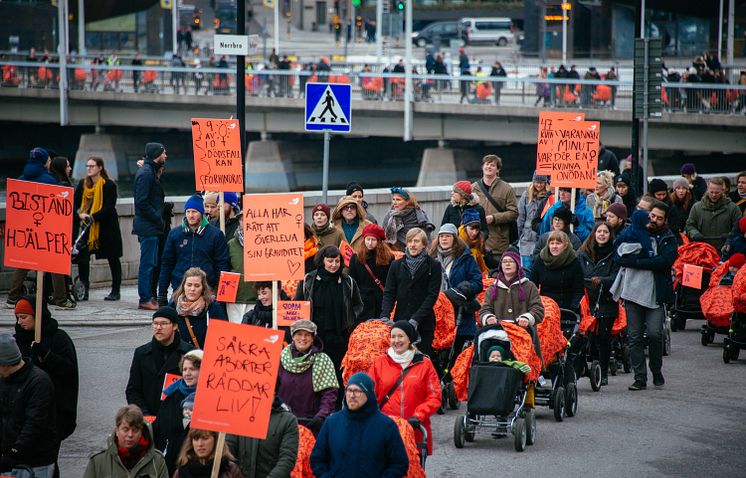BARNVAGNSMARSCHEN 2016, Stockholm 5 mars