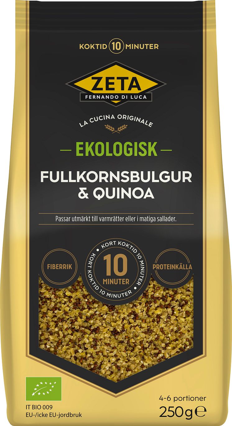Zeta Ekologisk Fullkornsbulgur och Quinoa 
