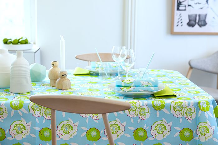 Duni duk och servett, design Glow floral