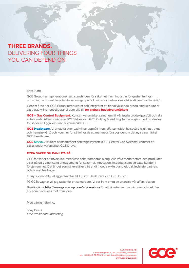 Rebranding of GCE Group