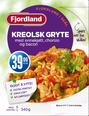 Fjordland i skål: Kreolsk gryte med svinekjøtt, chorizo, bacon