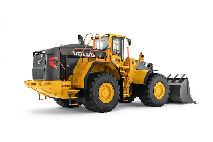 Hjullastare Volvo L350H - studiobild bak