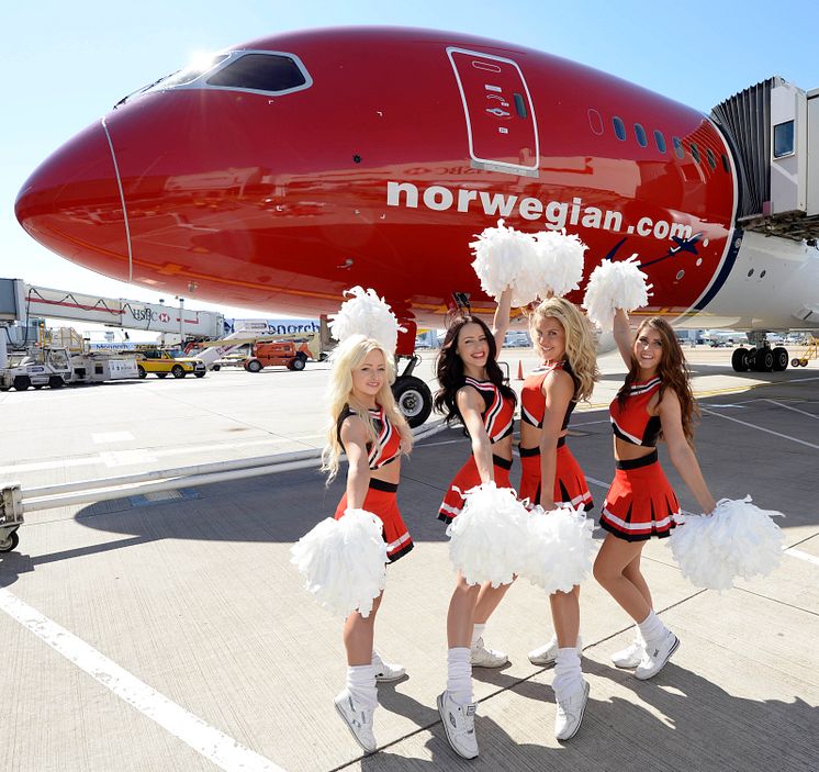 Celebrating first flight at London Gatwick