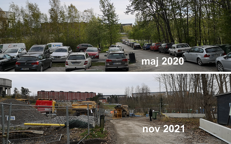 Parkens entré 2020 och 2021