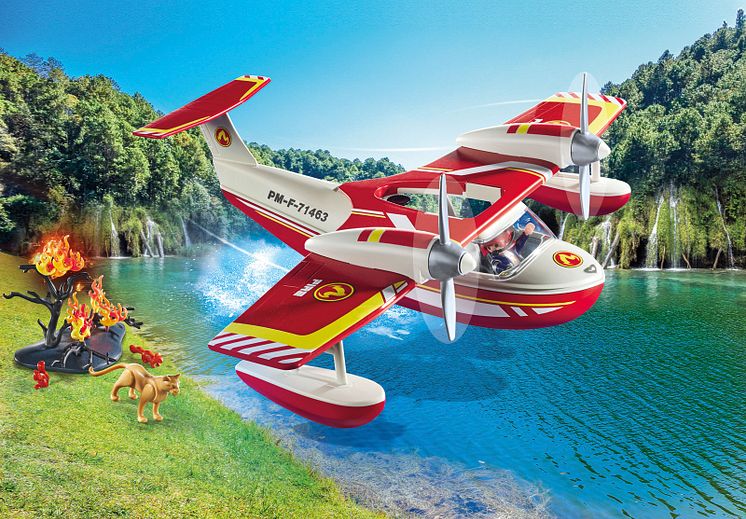 Feuerwehrflugzeug mit Löschfunktion (71463) von PLAYMOBIL