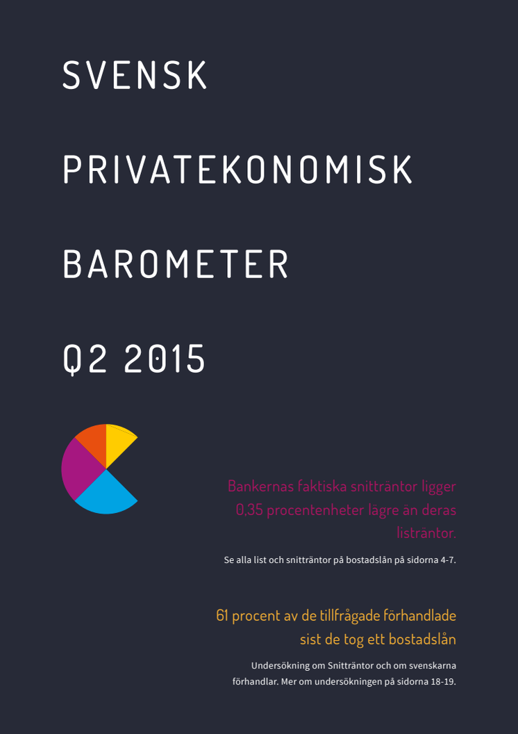 Svensk Privatekonomisk Barometer Q2 2015