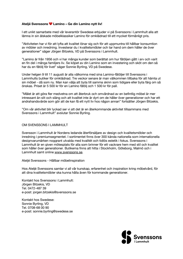 Ateljé Svenssons ♥ Lamino – Ge din Lamino nytt liv!