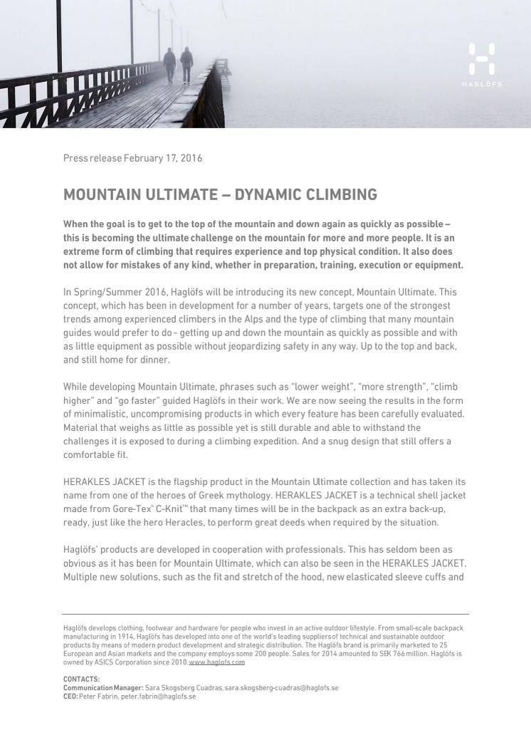 MOUNTAIN ULTIMATE – DYNAMIC CLIMBING