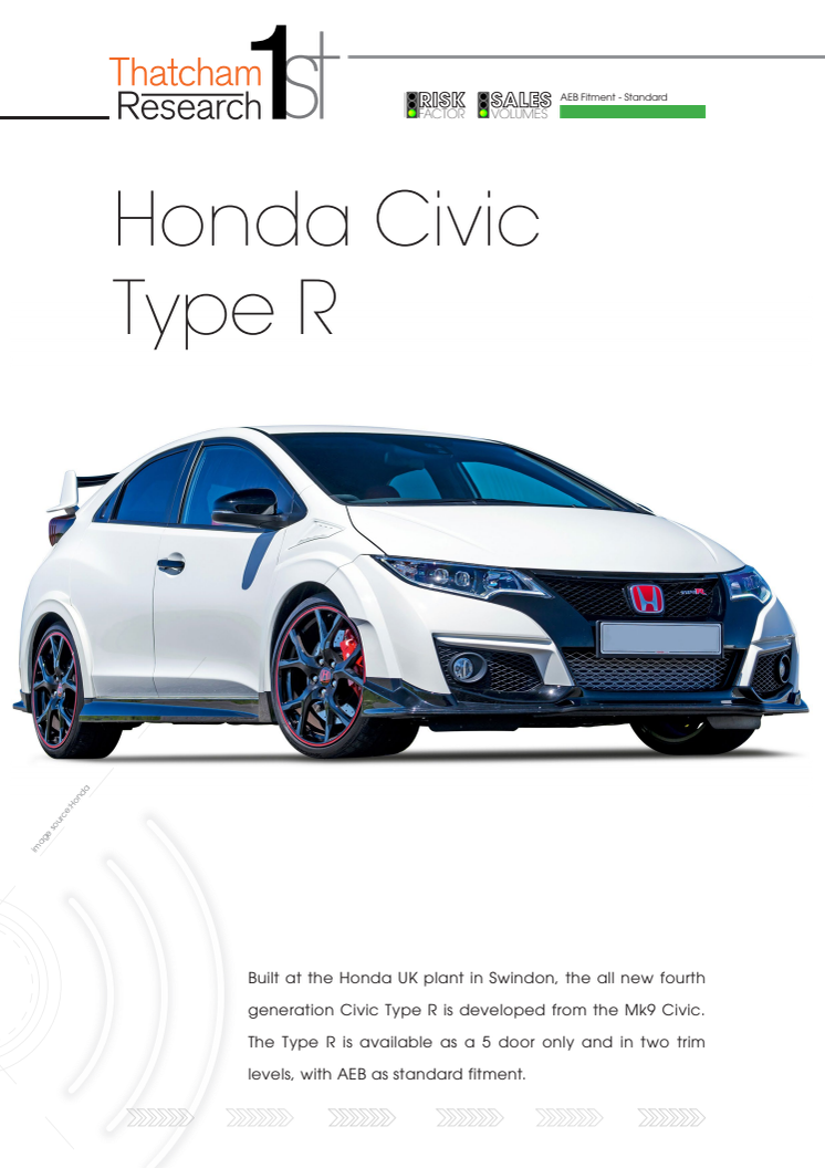 Thatcham 1st : Honda Civic Type-R