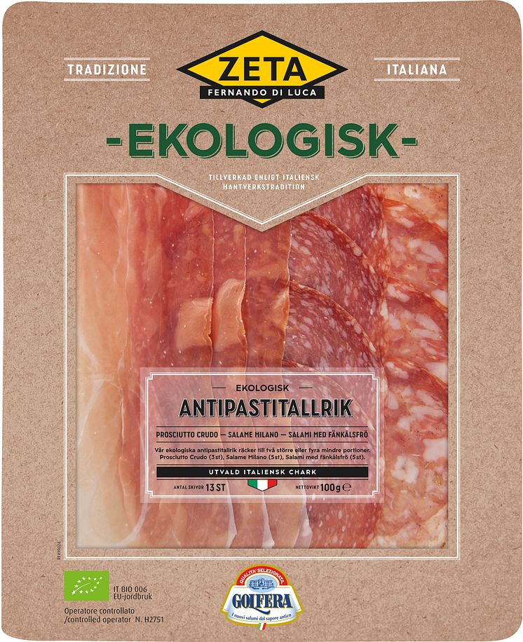 Produktbild Zeta Ekologisk Antipastitallrik