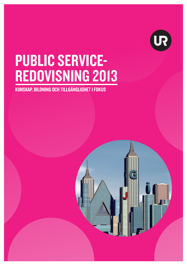 UR:s public service-redovisning 2013