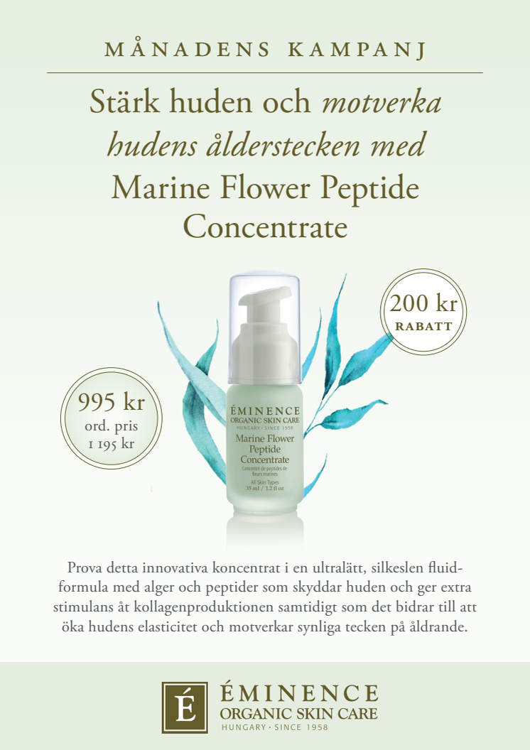 Stärk huden och motverka hudens ålderstecken med Marine Flower Peptide Concentrate