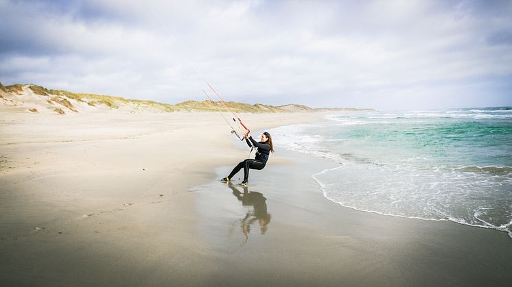 Kitesurfing in Jæren-Photo Fredrik Ahlsen