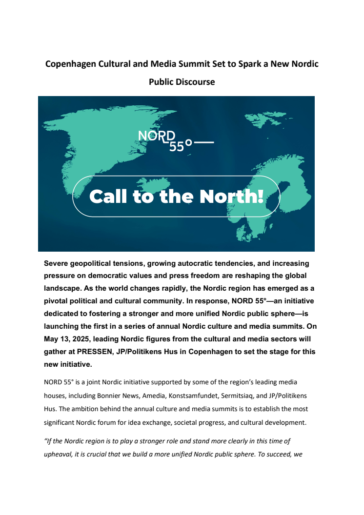 Press Release_Call to the North.pdf