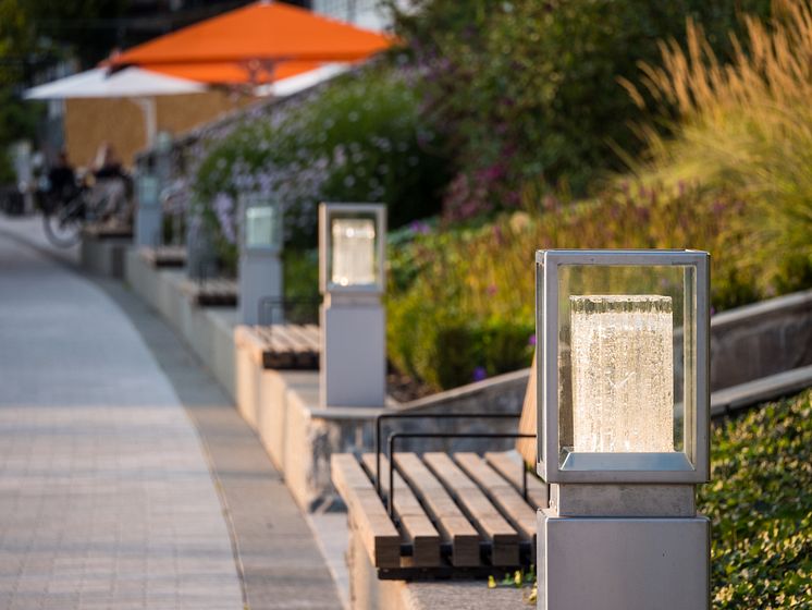 Sandvika-lykta for Sandvika elvepromenade