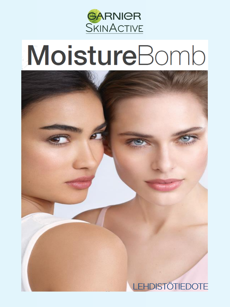 Garnier Skinactive Moisture Bomb, kosteuttava ihonhoitosarja