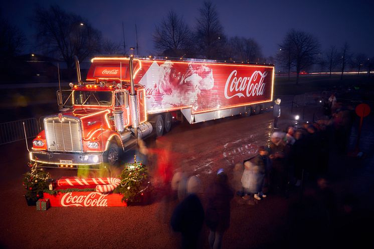 Coca-Cola Joulurekka Maarianhaminassa vuonna 2019