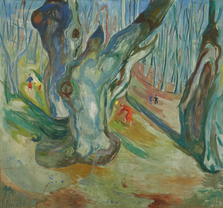 Edvard Munch: Vår i Almeskogen / Elm Forest in Spring (1923-1925)