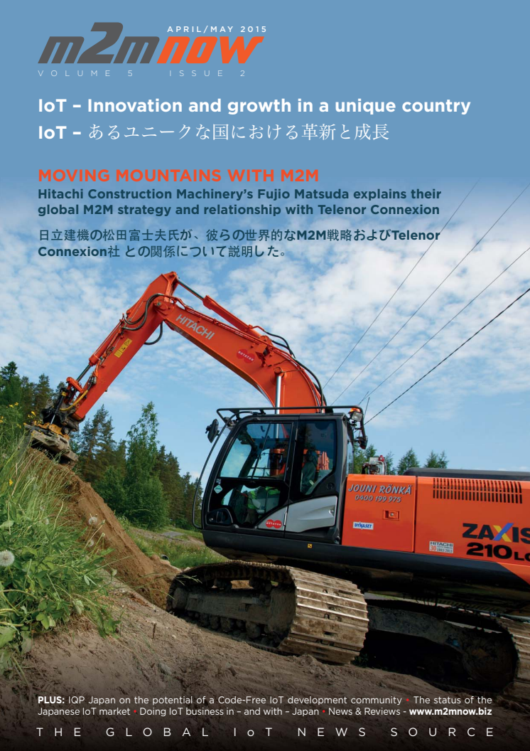 M2M Now interview with Hitachi Construction Machinery
