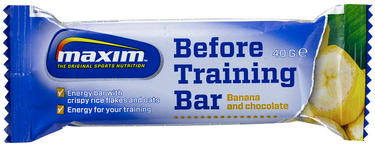 Maxim Before Training -energiapatukka, 40 g, Banana