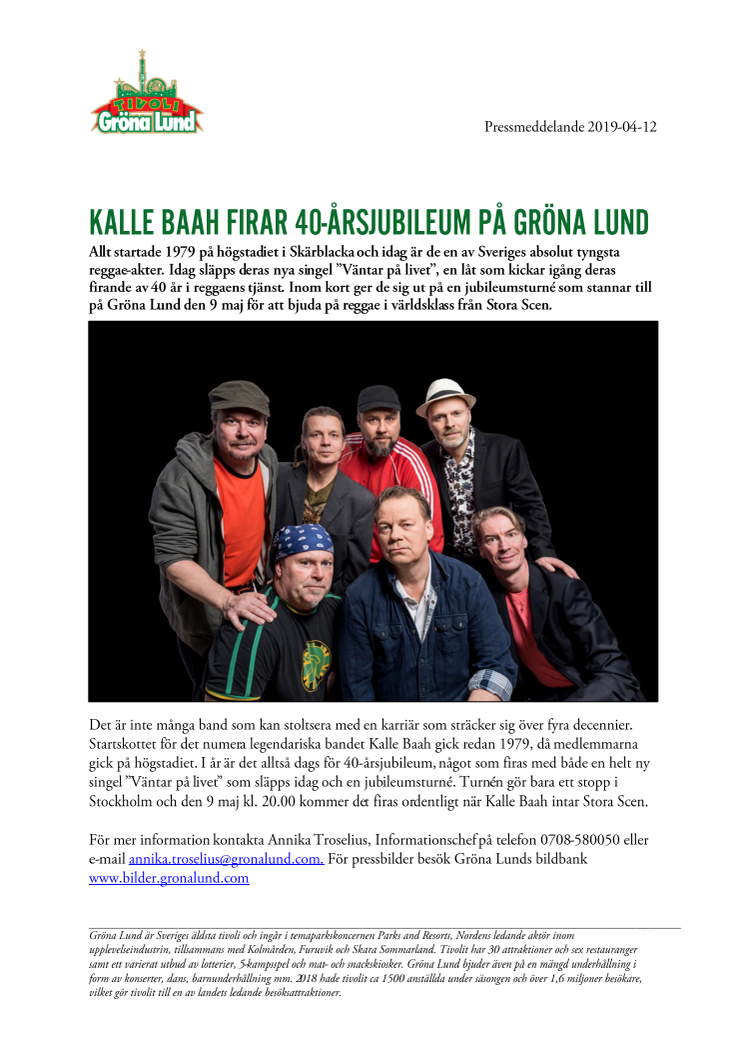Kalle Baah firar 40-årsjubileum på Grönan