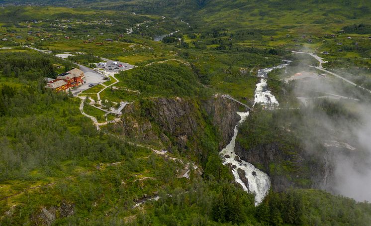 Vøringsfossen. Staircase bridge. Harald Chritian Eiken - vmproduksjon.no